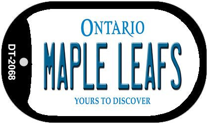 Maple Leafs Ontario Novelty Metal Dog Tag Necklace DT-2068