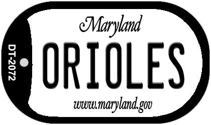 Orioles Maryland Novelty Metal Dog Tag Necklace DT-2072