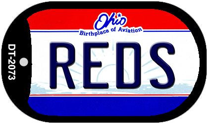 Reds Ohio Novelty Metal Dog Tag Necklace DT-2073