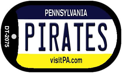 Pirates Pennsylvania Novelty Metal Dog Tag Necklace DT-2075