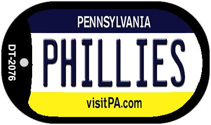 Phillies Pennsylvania Novelty Metal Dog Tag Necklace DT-2076