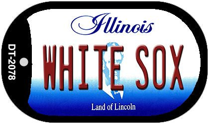 White Sox Illinois Novelty Metal Dog Tag Necklace DT-2078