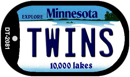 Twins Minnesota Novelty Metal Dog Tag Necklace DT-2081