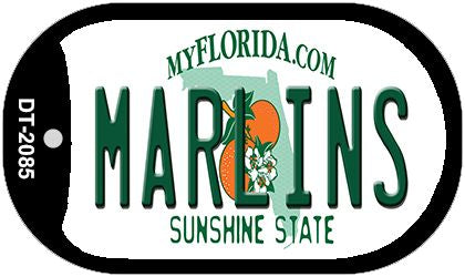 Marlins Florida Novelty Metal Dog Tag Necklace DT-2085