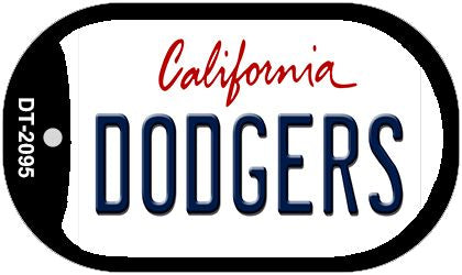 Dodgers California Novelty Metal Dog Tag Necklace DT-2095