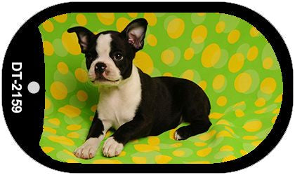 Boston Terrier Novelty Metal Dog Tag Necklace DT-2159