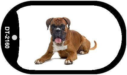 Boxer Novelty Metal Dog Tag Necklace DT-2160