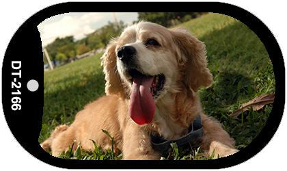 Cocker Spaniel Novelty Metal Dog Tag Necklace DT-2166