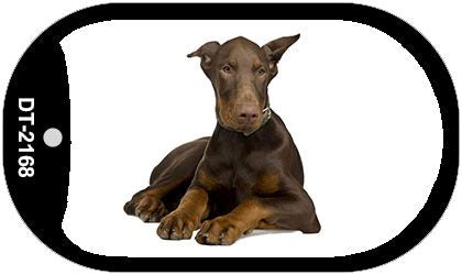 Doberman Novelty Metal Dog Tag Necklace DT-2168