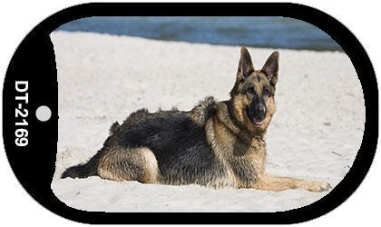 German Shepherd Novelty Metal Dog Tag Necklace DT-2169