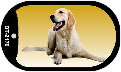 Golden Retriever Novelty Metal Dog Tag Necklace DT-2170