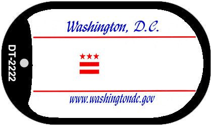 Washington DC State Blank Novelty Metal Dog Tag Necklace DT-2222