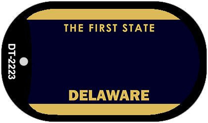 Delaware State Blank Novelty Metal Dog Tag Necklace DT-2223