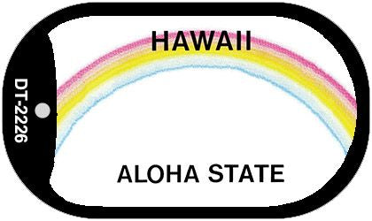 Hawaii State Blank Novelty Metal Dog Tag Necklace DT-2226