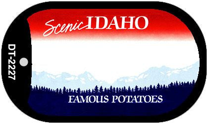 Idaho State Blank Novelty Metal Dog Tag Necklace DT-2227