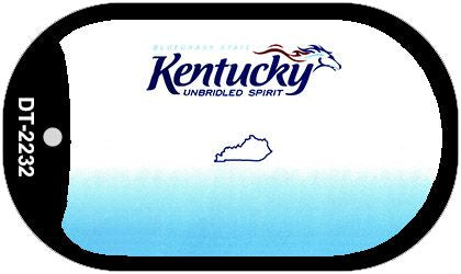 Kentucky State Blank Novelty Metal Dog Tag Necklace DT-2232