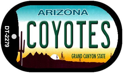 Coyotes Arizona Novelty Metal Dog Tag Necklace DT-2279