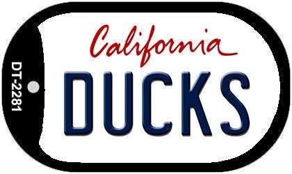 Ducks California Novelty Metal Dog Tag Necklace DT-2281