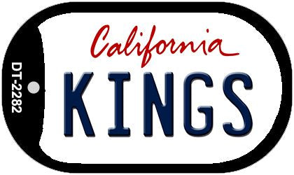 Kings California Novelty Metal Dog Tag Necklace DT-2282