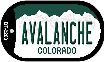 Avalanche Colorado Novelty Metal Dog Tag Necklace DT-2283