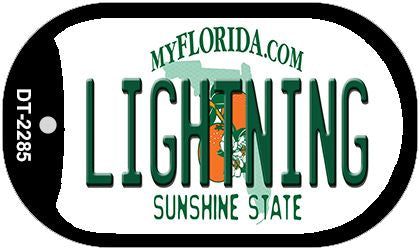 Lightning Florida Novelty Metal Dog Tag Necklace DT-2285