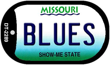 Blues Missouri Novelty Metal Dog Tag Necklace DT-2289