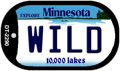 Wild Minnesota Novelty Metal Dog Tag Necklace DT-2290