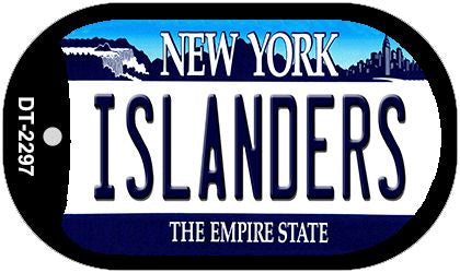 Islanders New York Novelty Metal Dog Tag Necklace DT-2297