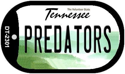 Predators Tennessee Novelty Metal Dog Tag Necklace DT-2301