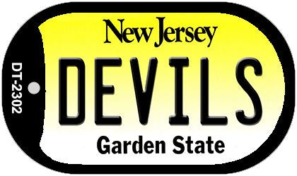 Devils New Jersey Novelty Metal Dog Tag Necklace DT-2302