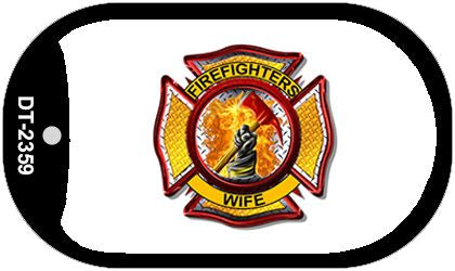 Firefighters Wife Novelty Dog Tag Necklace DT-2359