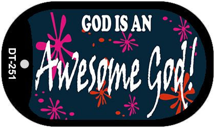 God Awesome God Novelty Metal Dog Tag Necklace DT-251