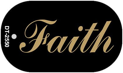 Faith Novelty Metal Dog Tag Necklace DT-2550