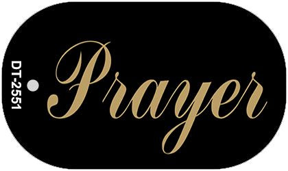 Prayer Novelty Metal Dog Tag Necklace DT-2551
