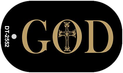 God Novelty Metal Dog Tag Necklace DT-2552