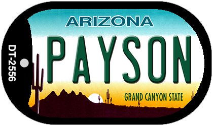Payson Arizona Novelty Metal Dog Tag Necklace DT-2556