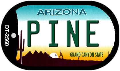 Pine Arizona Novelty Metal Dog Tag Necklace DT-2560