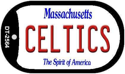 Celtics Massachusetts Novelty Metal Dog Tag Necklace DT-2564
