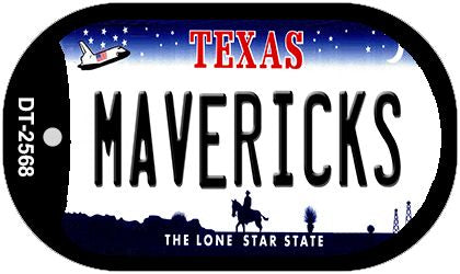 Mavericks Texas Novelty Metal Dog Tag Necklace DT-2568