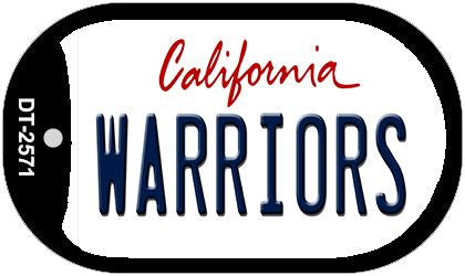 Warriors California Novelty Metal Dog Tag Necklace DT-2571