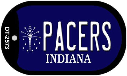 Pacers Indiana Novelty Metal Dog Tag Necklace DT-2573