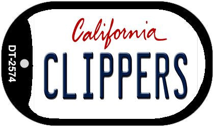 Clippers California Novelty Metal Dog Tag Necklace DT-2574