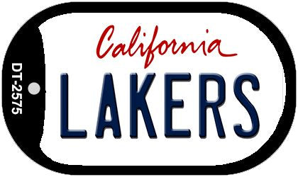Lakers California Novelty Metal Dog Tag Necklace DT-2575