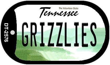 Grizzlies Tennessee Novelty Metal Dog Tag Necklace DT-2576