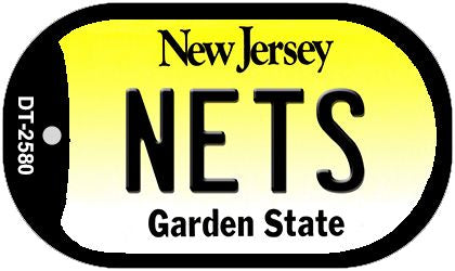 Nets New Jersey Novelty Metal Dog Tag Necklace DT-2580