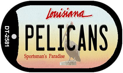 Pelicans Louisiana Novelty Metal Dog Tag Necklace DT-2581