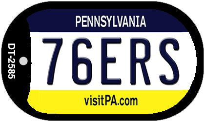 76ers Pennsylvania Novelty Metal Dog Tag Necklace DT-2585