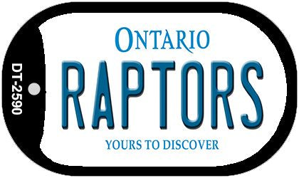 Raptors Ontario Novelty Metal Dog Tag Necklace DT-2590