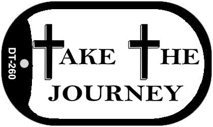 Take The Journey Novelty Metal Dog Tag Necklace DT-260