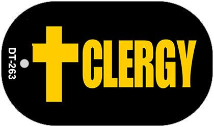 Clergy Novelty Metal Dog Tag Necklace DT-263